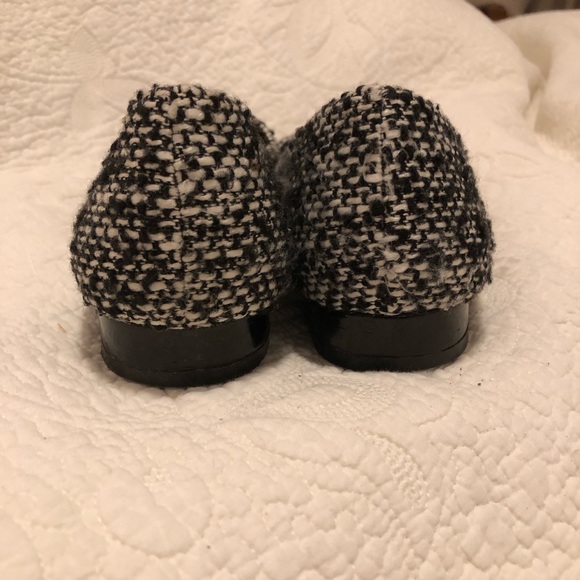 Joe Fresh 9US black/white tweed flats - Picture 5 of 6